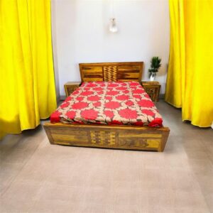 Sheesham Wood Bed Set with Storage