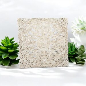 Mango Wood Carved Wall Hanging