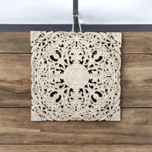 Mango Wood Carved Wall Hanging