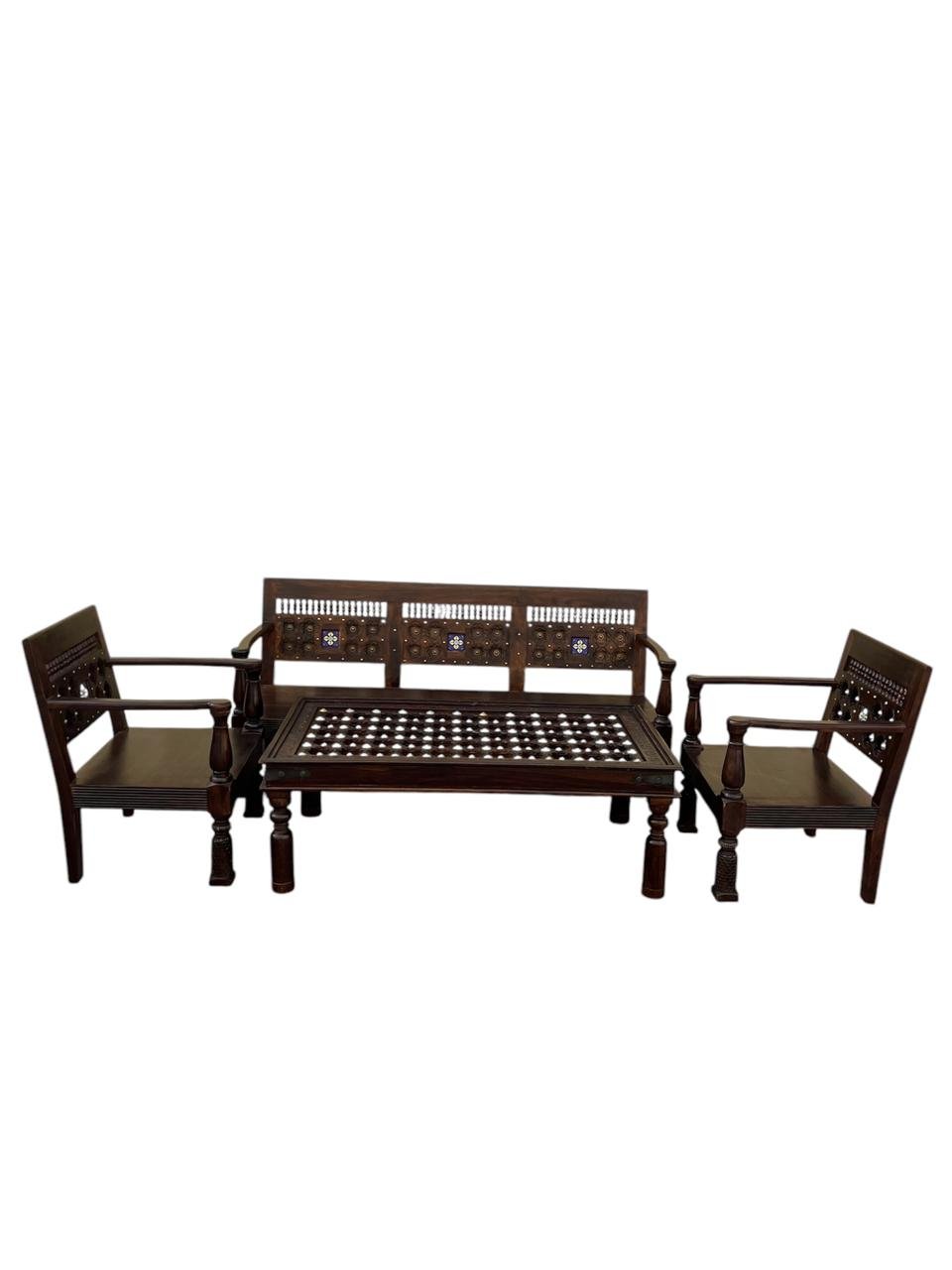 Wooden Sofa Set 3+1+1