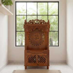 Divine Heritage Solid Wood Pooja Temple / Mandir