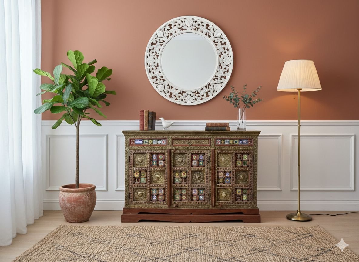 brass inly side bords