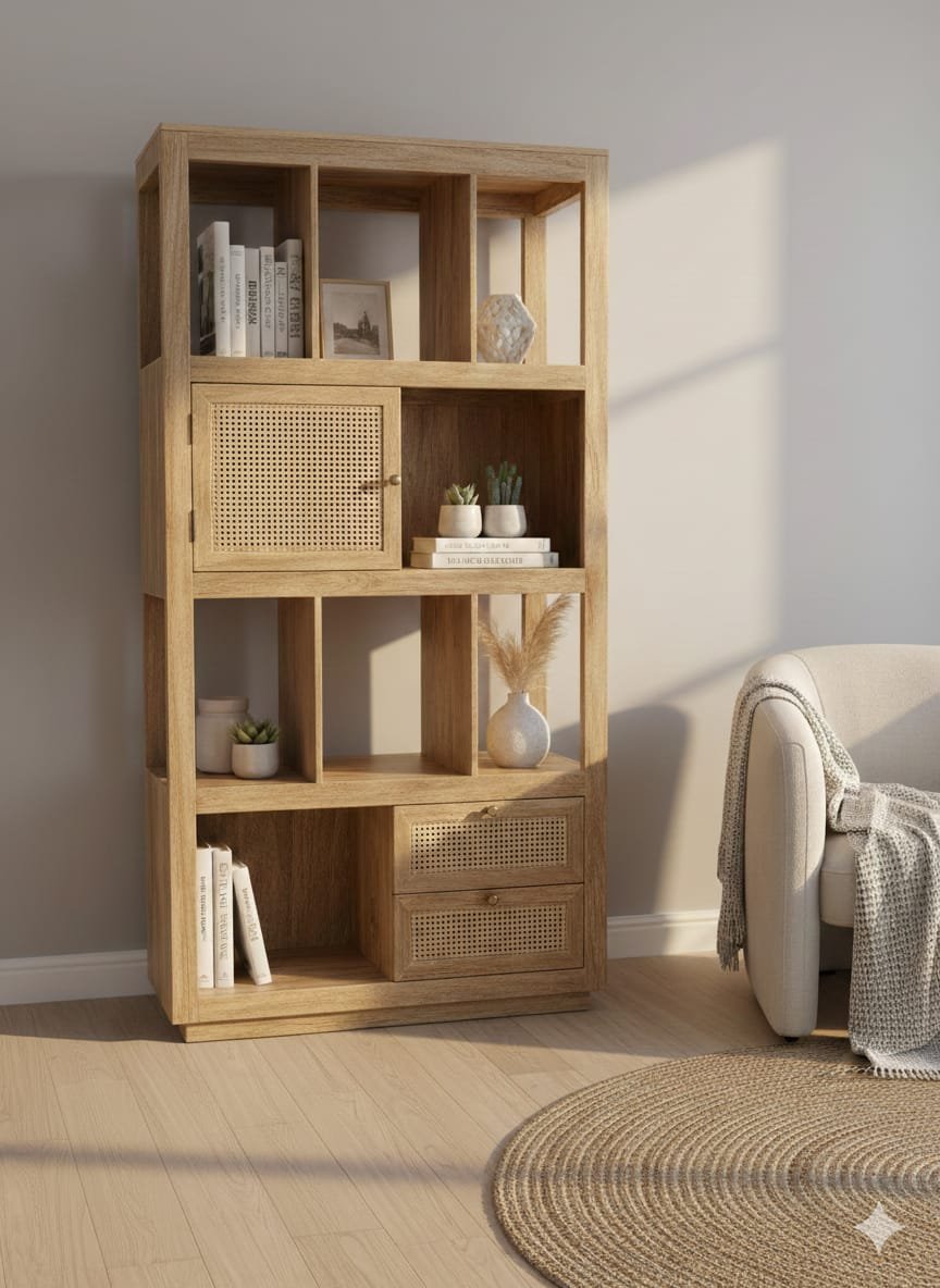 Mango wood book shelf - Image 5