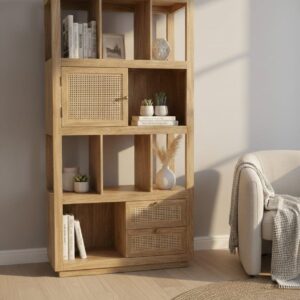 Mango wood book shelf