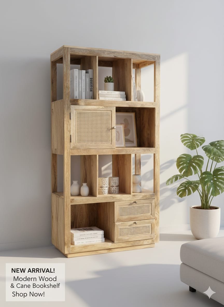 Mango wood book shelf - Image 2