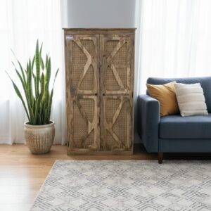 Artisan Grandeur: The Hand-Carved Mandala Wardrobe