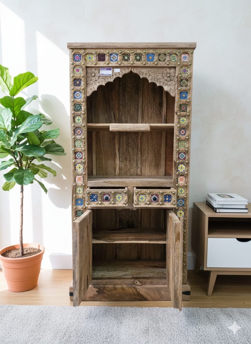 The Grand Jharokha Solid Wood Temple Unit - Image 2