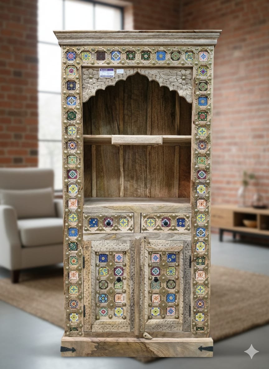 The Grand Jharokha Solid Wood Temple Unit - Image 3