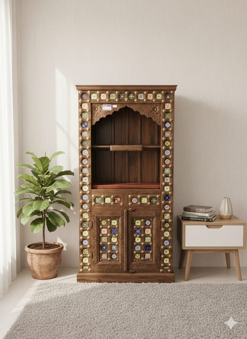 The Grand Jharokha Solid Wood Temple Unit - Image 6