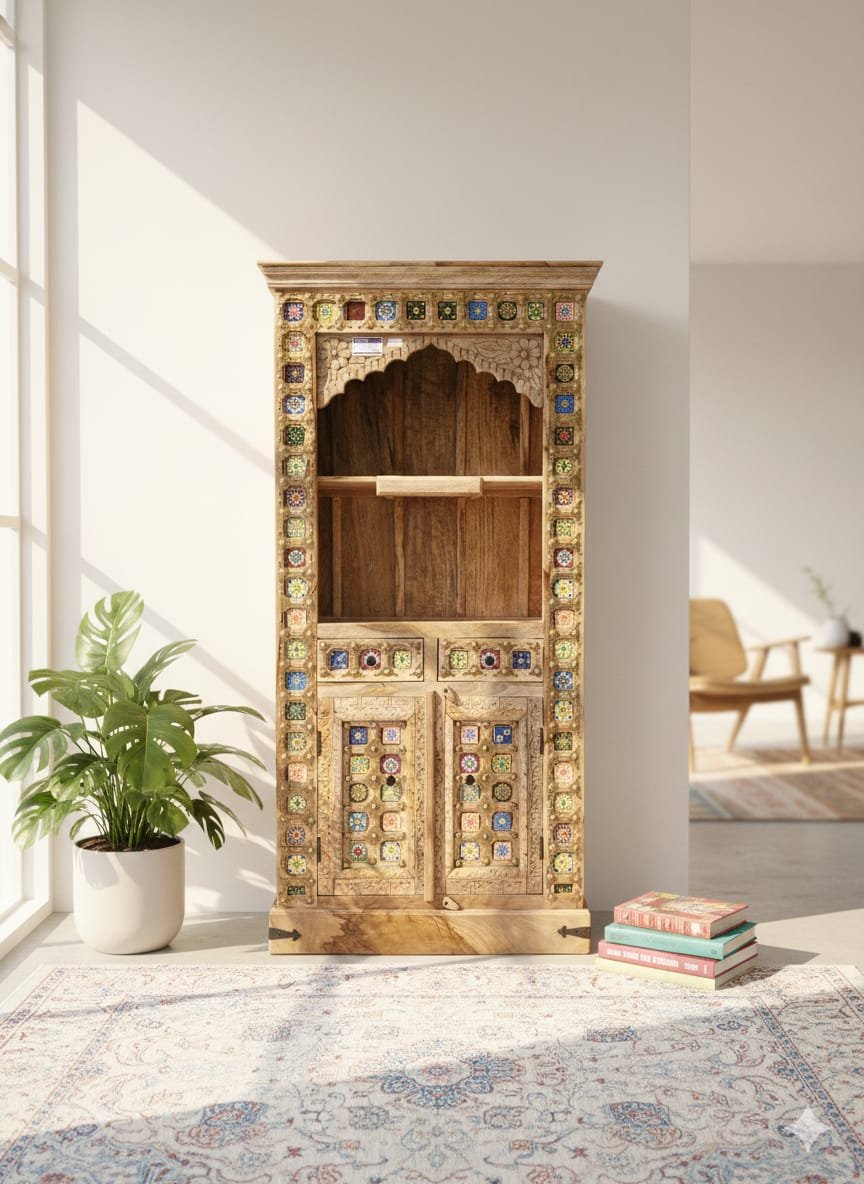 The Grand Jharokha Solid Wood Temple Unit - Image 5