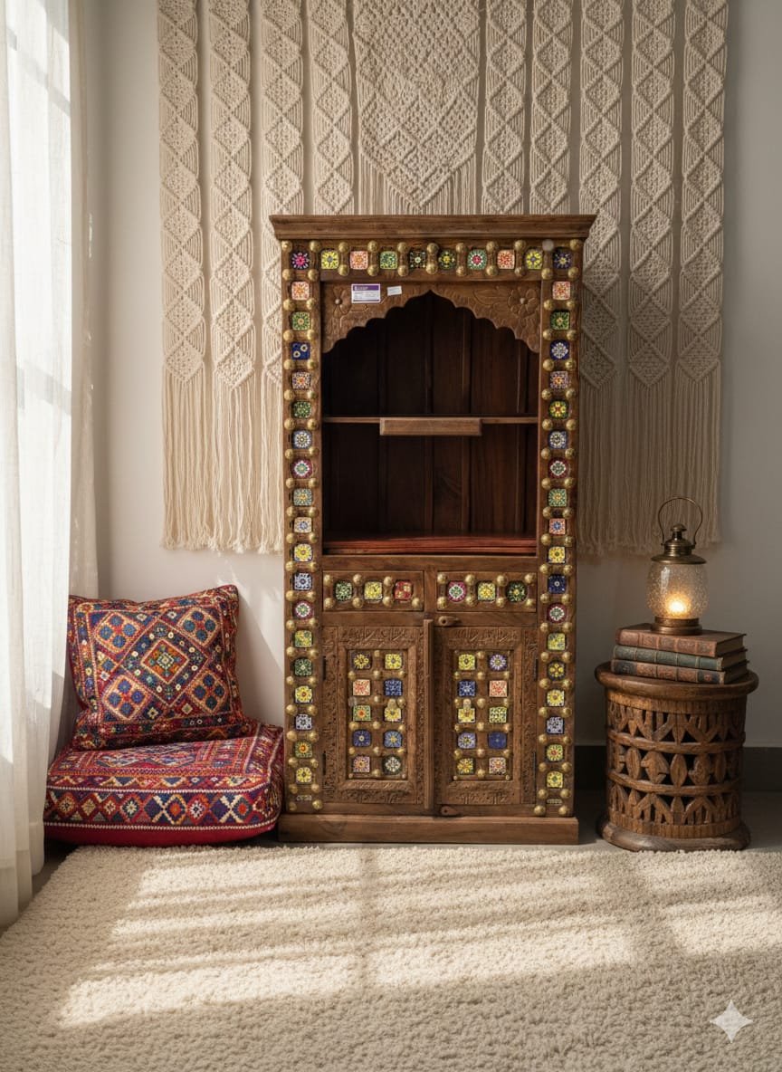 The Grand Jharokha Solid Wood Temple Unit - Image 7