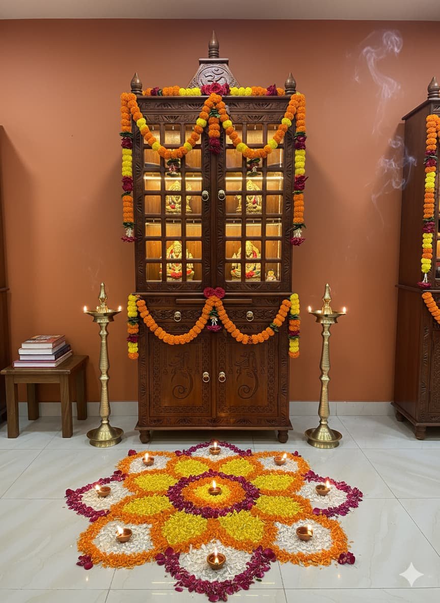 Traditional Home Mandir