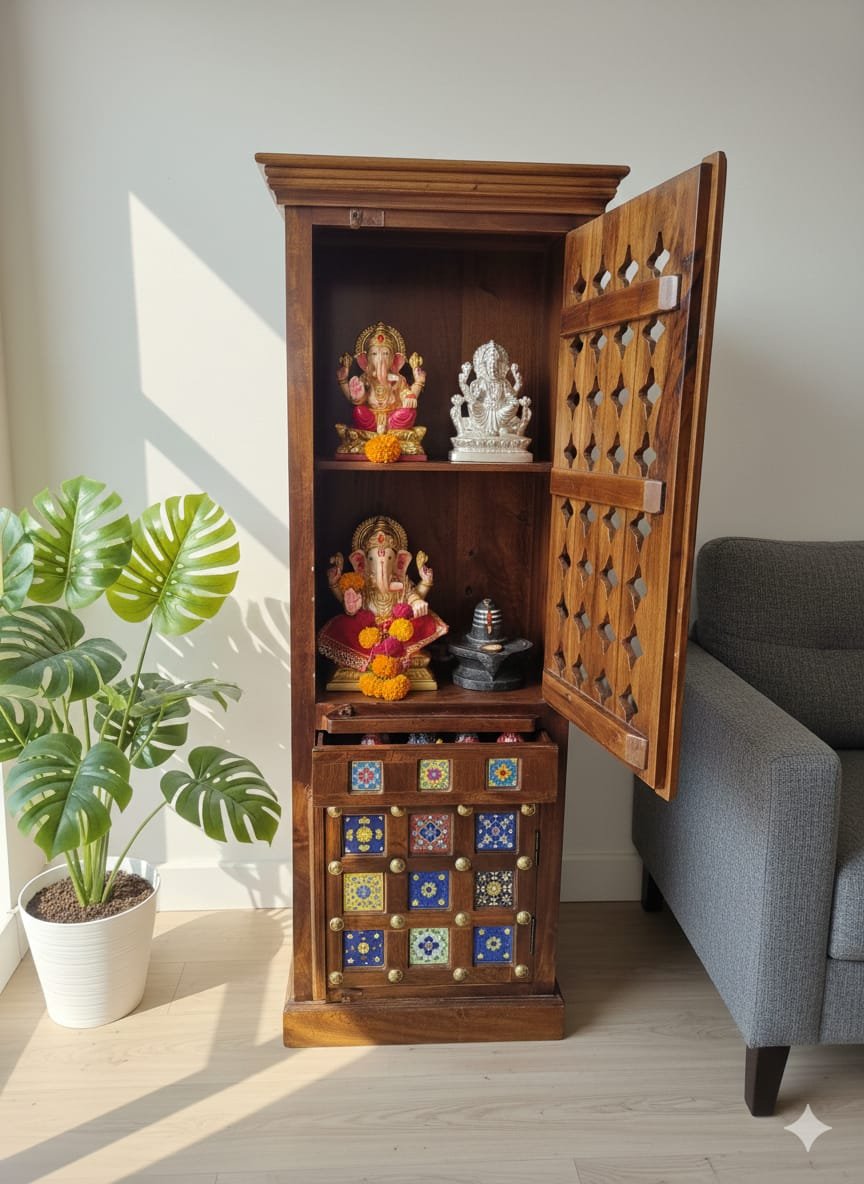 Indian Sheesham Wood Home Temple - Image 4