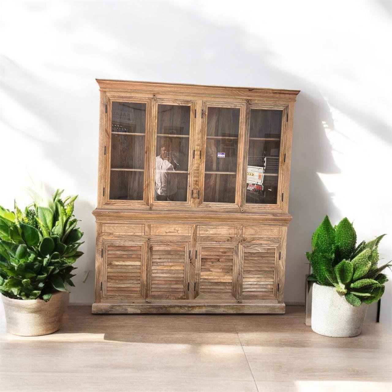 Mango Wood Bookshelf