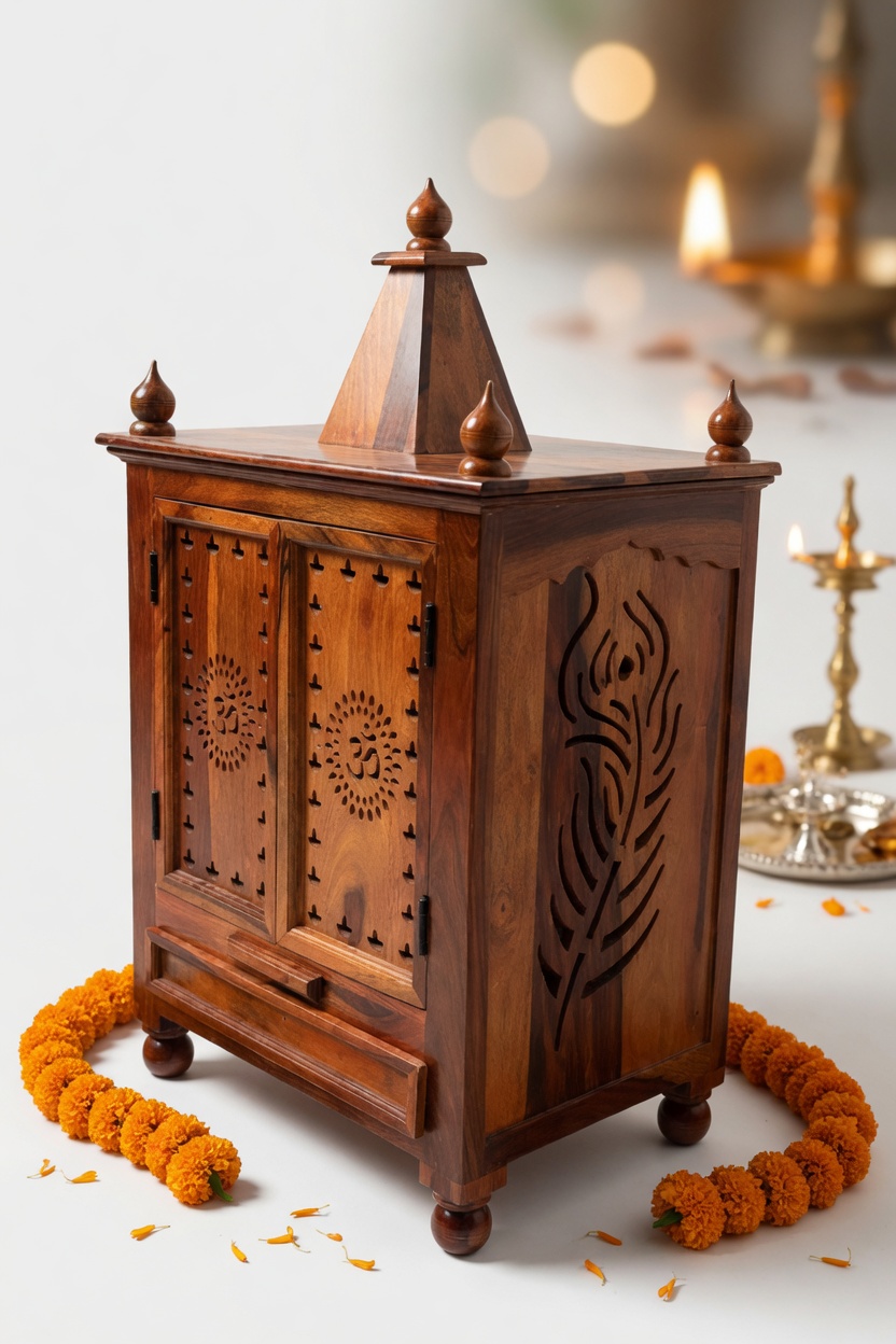 Handcrafted Wooden Mandir
