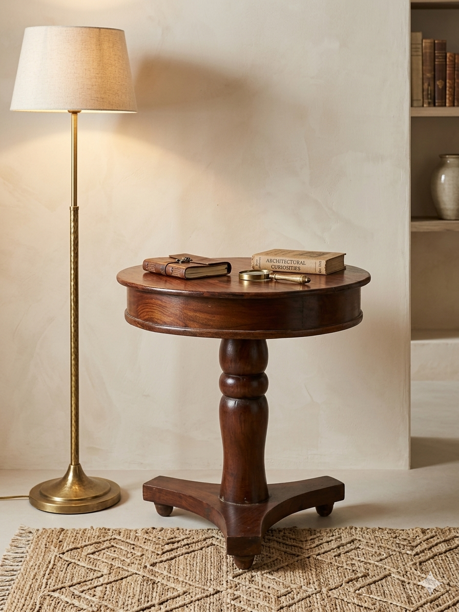 Heritage Round Pedestal Coffee & Accent Table