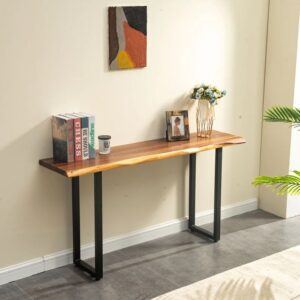 Acacia Wood Live-Edge Console Table