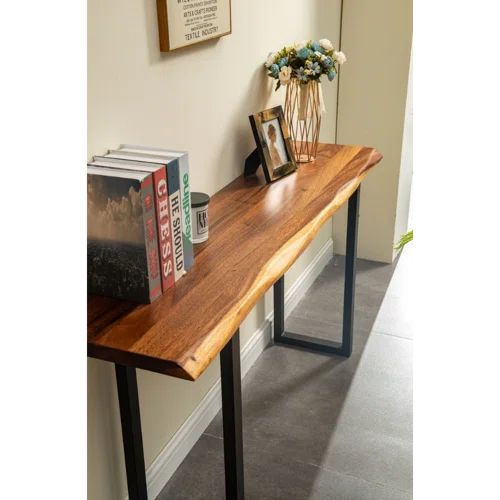 Acacia Wood Live-Edge Console Table - Image 2