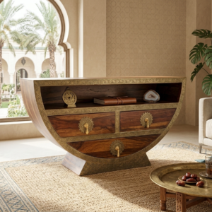 Royal Crescent Solid Wood Multi-Utility Chest of Drawer