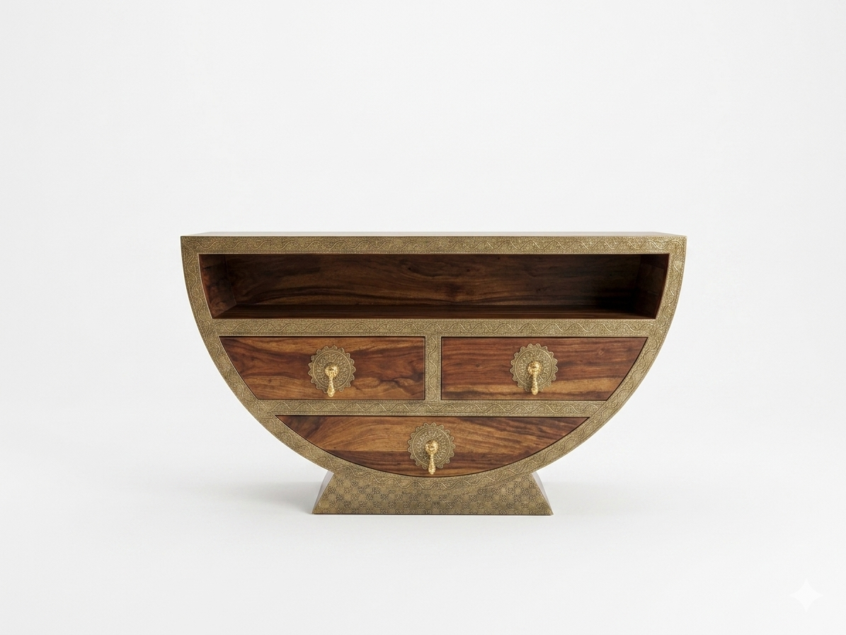 Royal Crescent Solid Wood Multi-Utility Chest of Drawer - Image 2