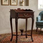 Antique-Style Solid Wood Telephone Stand & Compact Console Table