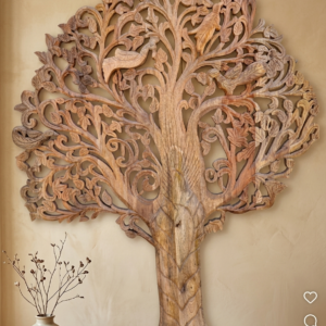 Handcrafted "Tree of Life" Solid Wood Wall Panel 