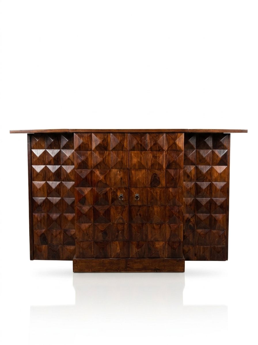 Royal Solid Wood Bar Counter / Luxury Home Bar Cabinet - Image 5