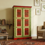 Artisanal Hand-Painted Wardrobe