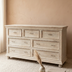 Rustic Transitional Drawer Storage Unit