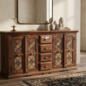 Handcrafted Solid Wood Sideboard
