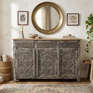 Handcrafted Solid Wood Sideboard