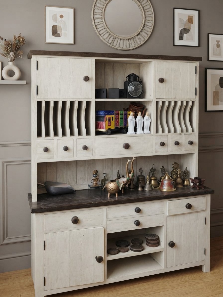 Solid Wood Hutch and Buffet - Image 2