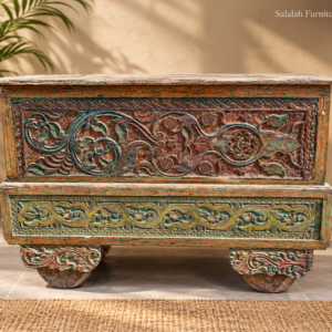 Antique Style Solid Wood Storage Trunk