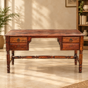 Classic Solid Wood Executive Office Desk / Study Table