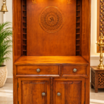 Handcrafted Solid Wood Open Temple