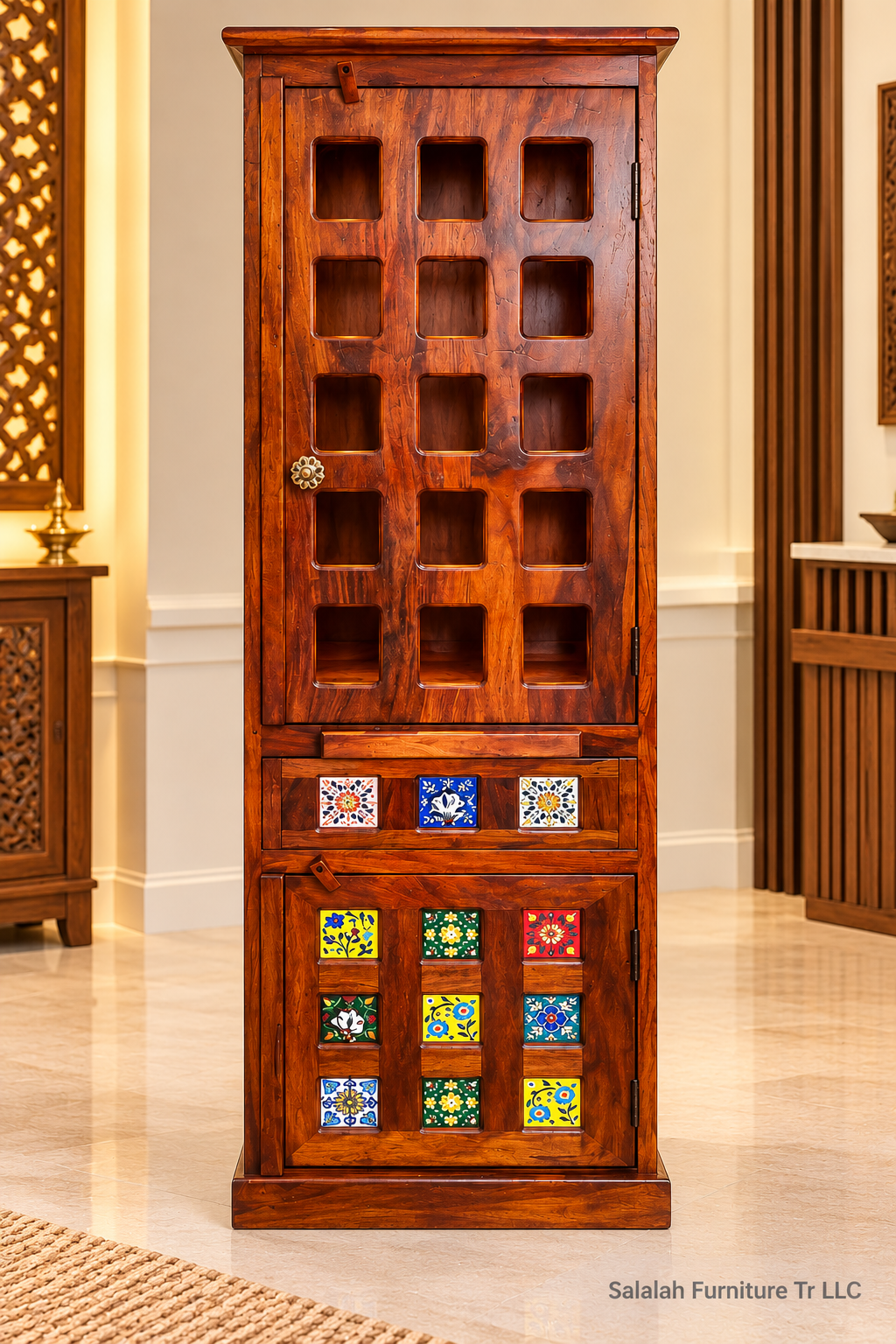 Handcrafted Solid Wood Temple